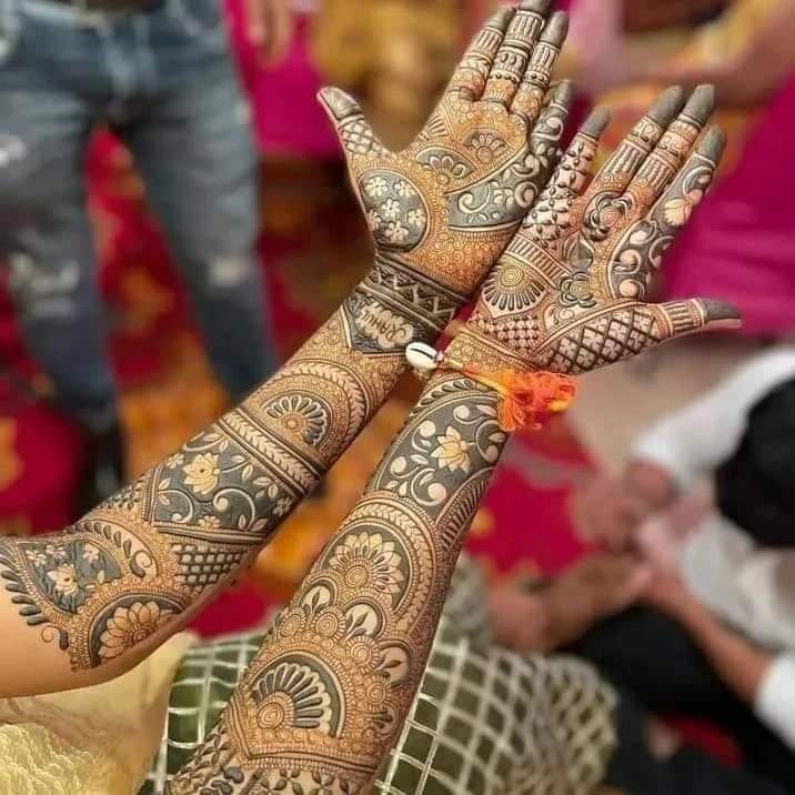 Dulha Dulhan Mehandi Design